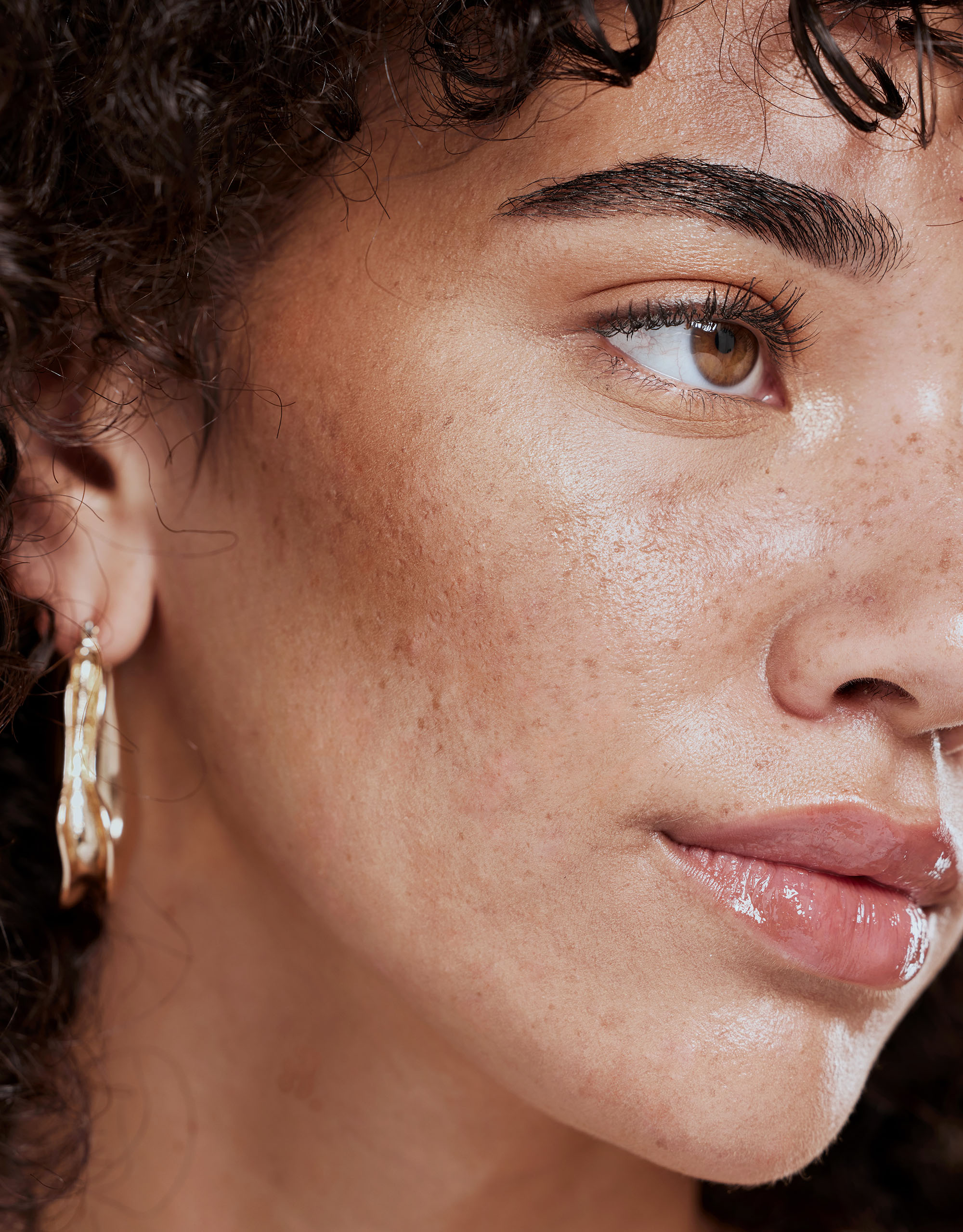 High-end brand image for skincare line that is feminine, luminous, and premium.
